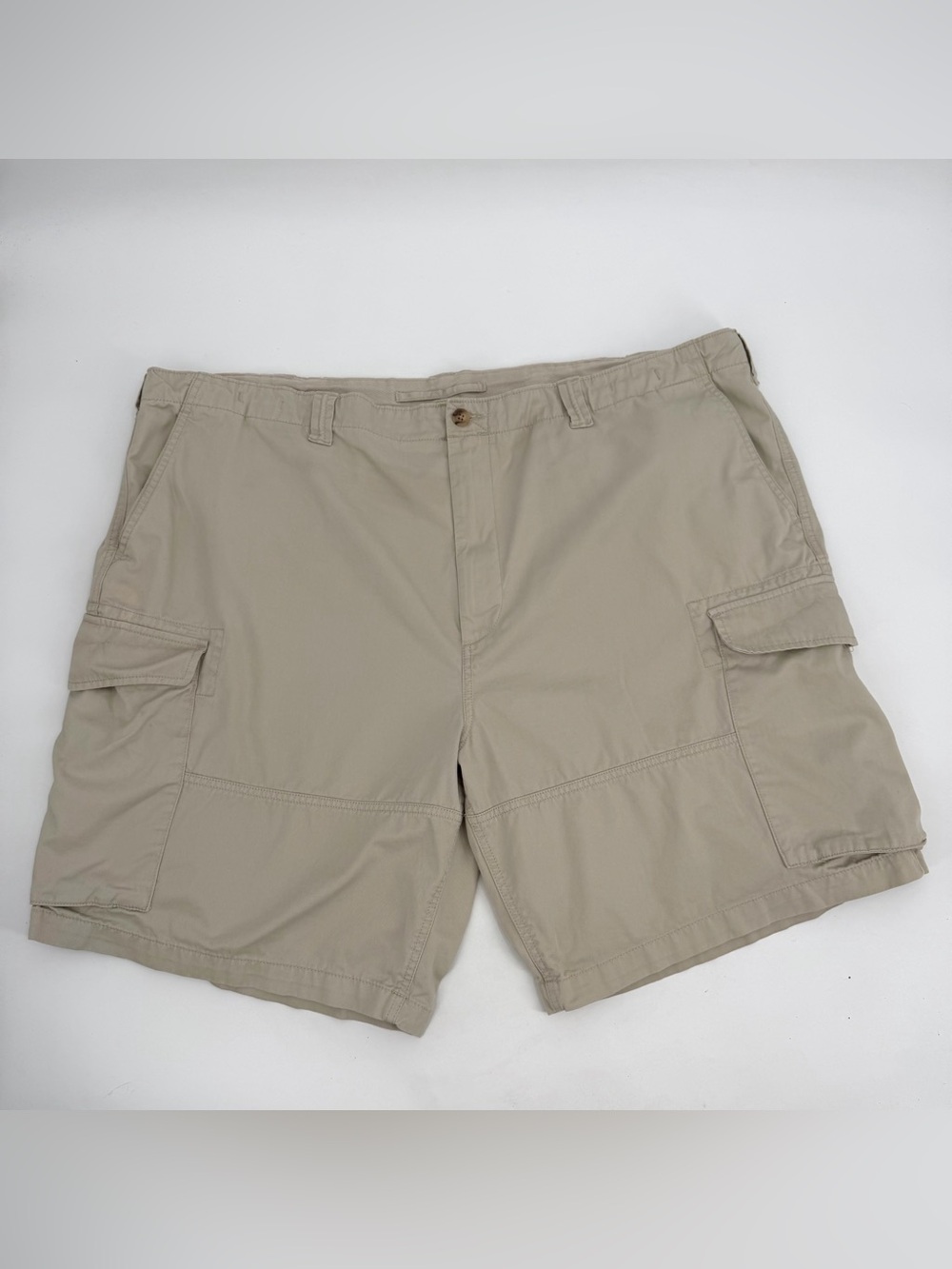 Polo Ralph Lauren Shorts Men’s 50 Big Beige Cargo Pockets Relaxed-discolored